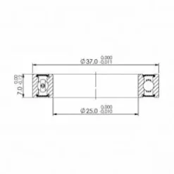 Gurpil CB-190 MR27537 2RS 27,5x37x7 7 Gurpil CB-190 MR27537 2RS 27,5x37x7 -Accesorios para bicicletas comercio cb 190 mr27537 2rs 27 5x37x7 3
