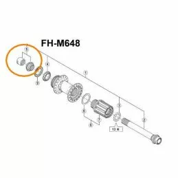Shimano Cono Izquierdo Y Tuerca FH-M678 1 Shimano Cono Izquierdo Y Tuerca FH-M678
